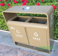 戶外鋼制分類垃圾桶