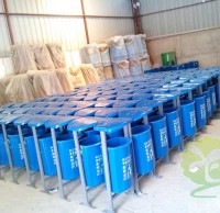 戶外街道環保玻璃鋼分類垃圾桶