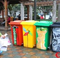 時(shí)尚分類垃圾桶 扔垃圾，也可以很時(shí)尚