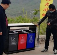 50個大型分類垃圾桶上山了