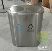 室內商用搖擺蓋不銹鋼分類垃圾桶果皮箱