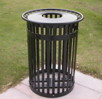 圓柱形鏤空金屬垃圾桶重塑公共空間的美學(xué)與功能