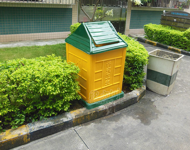 其它垃圾玻璃鋼回收桶