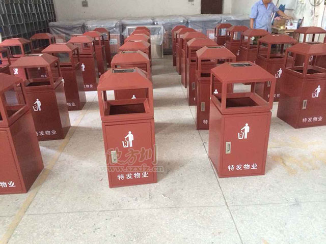 戶外鋼制垃圾桶